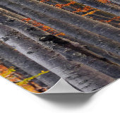 Verbluffend goudherfstbos poster (Hoek)