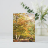 Verbluffend herfstbos met massale conkers briefkaart (Staand voorkant)