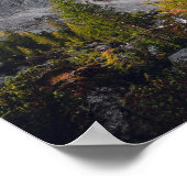 Verbluffend herfstgebied onder de bergen poster (Hoek)