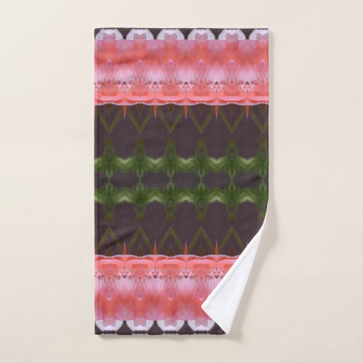 Verbluffend in Plum en Coral Bad Handdoek (Handdoek)