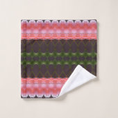 Verbluffend in Plum en Coral Bad Handdoek (Wasdoekje)