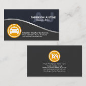 Verbluffend Initiaal van het Zilveren Monogram Lim Visitekaartje (Voorkant / Achterkant)