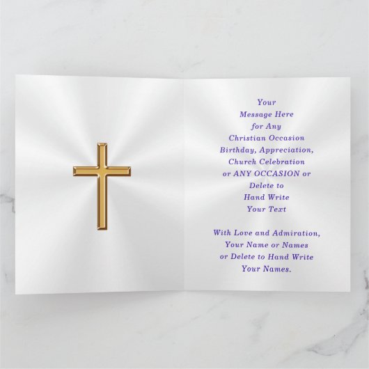 Verbluffend, Kaarten voor pastor, Aangepast (Binnen)