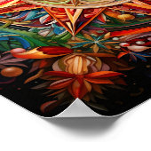 verbluffend Kerst Kaleidescope poster (Hoek)