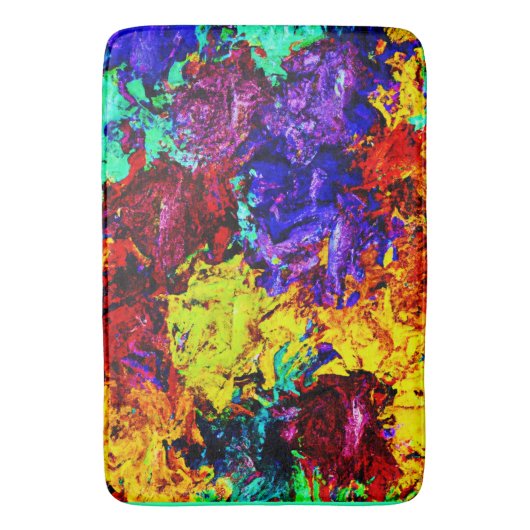 Verbluffend kleurrijk Abstract patroon Badmat (Voorkant Verticaal)