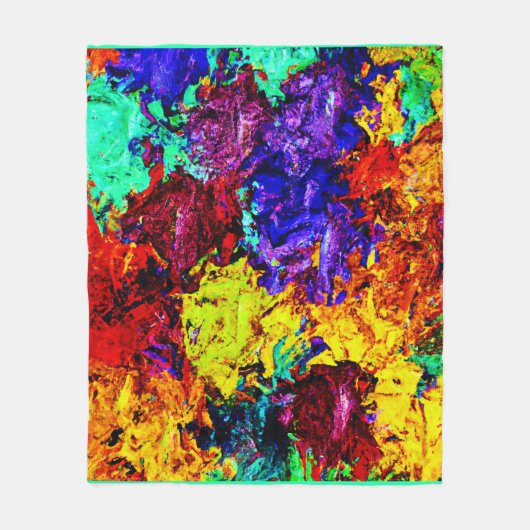 Verbluffend kleurrijk Abstract patroon Fleece Deken (Voorkant)