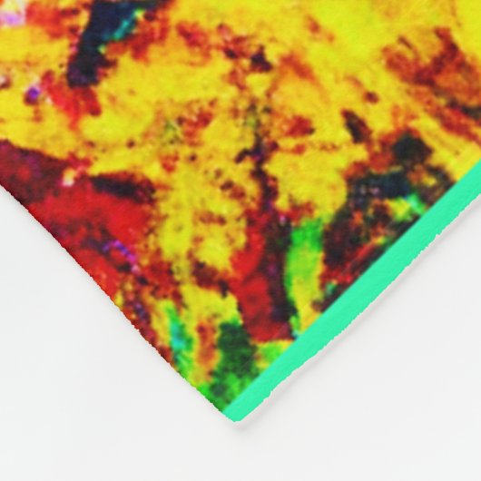 Verbluffend kleurrijk Abstract patroon Fleece Deken (Hoek)
