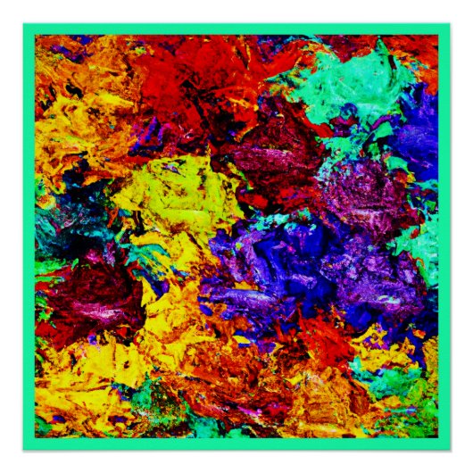 Verbluffend kleurrijk Abstract patroon Perfect Poster (Voorkant)