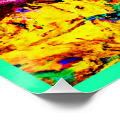Verbluffend kleurrijk Abstract patroon Perfect Poster (Hoek)