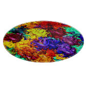 Verbluffend kleurrijk Abstract patroon Snijplank (Hoek)