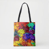 Verbluffend kleurrijk Abstract patroon Tote Bag (Voorkant)