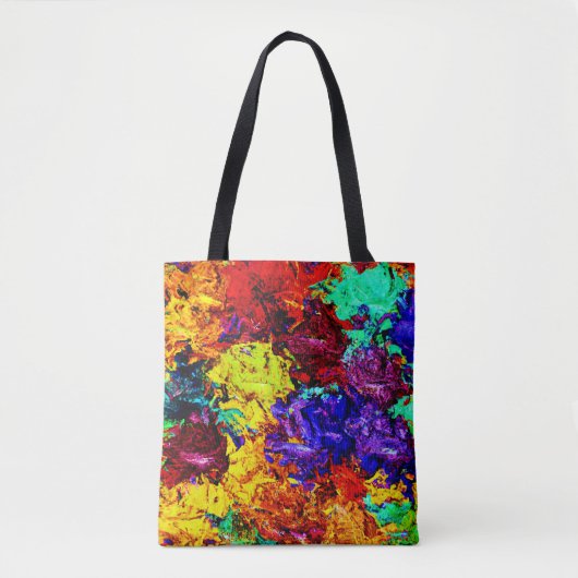 Verbluffend kleurrijk Abstract patroon Tote Bag (Voorkant)