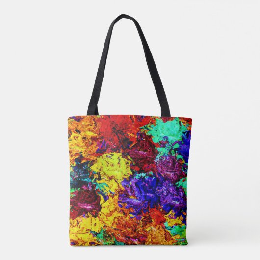 Verbluffend kleurrijk Abstract patroon Tote Bag (Achterkant)