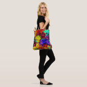 Verbluffend kleurrijk Abstract patroon Tote Bag (Op model)