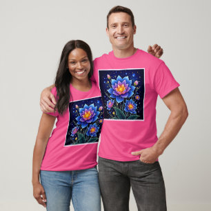 Verbluffend Kosmische Bloemendromen Ontwerp T-shirt