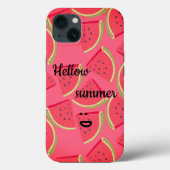 Verbluffend, koud, roze watermeloen helling Summer Case-Mate iPhone Case (Achterkant)