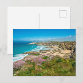 Verbluffend kustgebied Newquay strand Cornwall Ver Briefkaart (Voorkant / Achterkant)