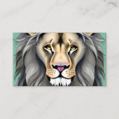 Verbluffend leeuwen met pasteel, langzacht, dripty visitekaartje (Voorkant)