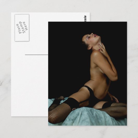 Verbluffend lelijke brunette briefkaart (Voorkant / Achterkant)