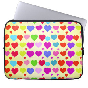 Verbluffend levendig liefdespatroon laptop sleeve
