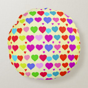 Verbluffend levendig liefdespatroon rond kussen