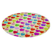 Verbluffend levendig liefdespatroon snijplank (Hoek)