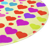 Verbluffend levendig liefdespatroon snijplank (Hoek)