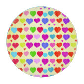 Verbluffend levendig liefdespatroon snijplank (Voorkant)