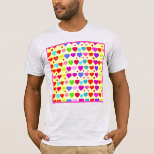 Verbluffend levendig liefdespatroon t-shirt