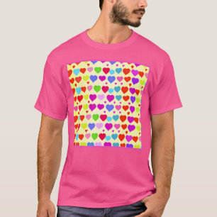 Verbluffend levendig liefdespatroon t-shirt