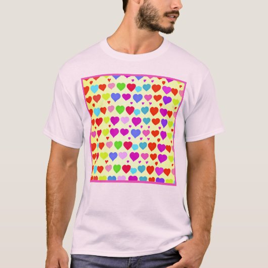 Verbluffend levendig liefdespatroon t-shirt (Voorkant)