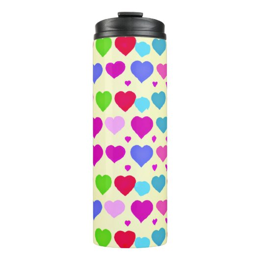 Verbluffend levendig liefdespatroon thermosbeker (Voorkant)