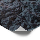 Verbluffend licht en mist op de berg poster (Hoek)