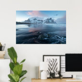 Verbluffend licht in IJsland | Stokksnes, Vestraho Poster (Thuiskantoor)
