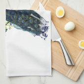 Verbluffend lijst van Peacock en  hartbloem Theedoek (Quarter Fold)