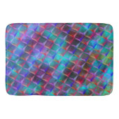 Verbluffend lila en 3D- of roze driehoeken Badmat (Voorkant)