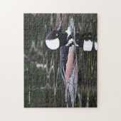 Verbluffend Merganser Duck in Pond Legpuzzel (Verticaal)