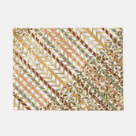 Verbluffend met gouden deurmat