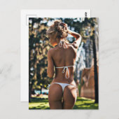 Verbluffend mooi Bikini Girl briefkaart foto's (Voorkant / Achterkant)
