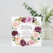 Verbluffend mooi Floral Wreated Vrijgezellenfeest Kaart (Staand voorkant)