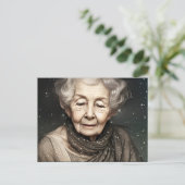 Verbluffend mooie digitale kunst voor oude vrouw briefkaart (Staand voorkant)