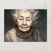 Verbluffend mooie digitale kunst voor oude vrouw briefkaart (Voorkant)