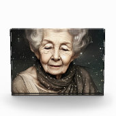 Verbluffend mooie digitale kunst voor oude vrouw fotoblokken (Voorkant)