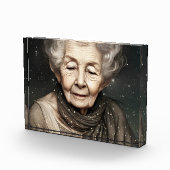 Verbluffend mooie digitale kunst voor oude vrouw fotoblokken (Rechts)