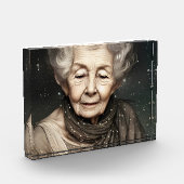 Verbluffend mooie digitale kunst voor oude vrouw fotoblokken (Links)