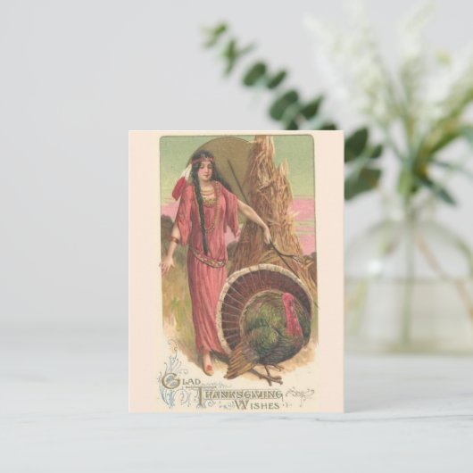 Verbluffend mooie Indische Native Art Briefkaart (Staand voorkant)