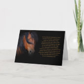 Verbluffend mooie sympathie voor Spirituele paarde Kaart (Voorkant)