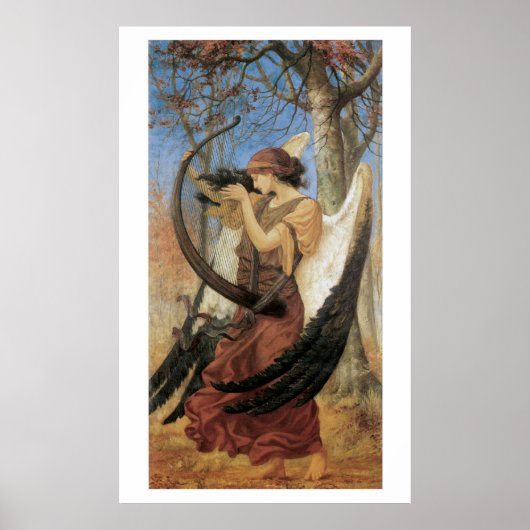 Verbluffend mooie Victoriaans Art Mermaid Print (Voorkant)