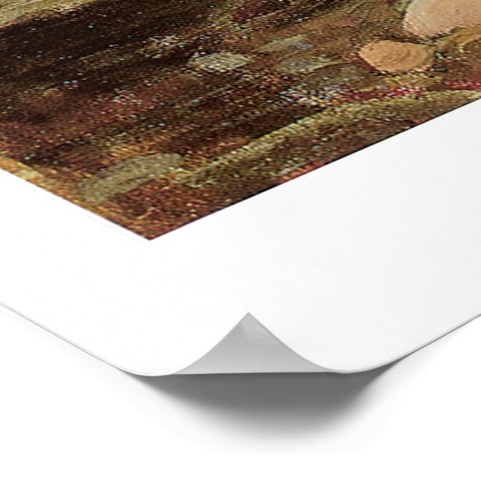 Verbluffend mooie Victoriaans Art Mermaid Print (Hoek)