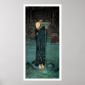 Verbluffend mooie Victoriaans Art Mermaid Print (Voorkant)